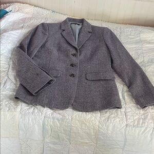 Brooks Brothers Purple Tweed Blazer Jacket